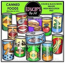 Canned Foods Clip Art Bundle Food Clips Canned Food Clip Art
