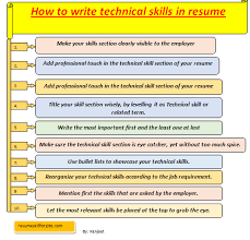 Talk about the results you've produced for greater . 31 Examples Technical Skills For Resume With List