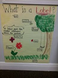 Lucy Calkins Anchor Chart What Is A Label Kindergarten