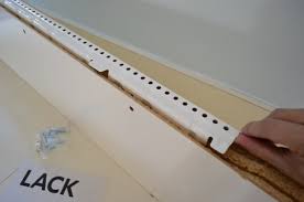 I purchased ikea shelves that weigh 4 lbs each. Hanging Ikea Floating Shelves In Our Kitchen Young House Love