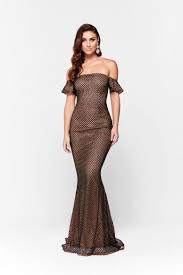 Black And Silver Gown With Sleeves Megara Gown Black Glitter Off Shoulder Sleeve Flare Mermaid Gown A N Luxe Label Glitter Prom Dresses Dresses Gowns