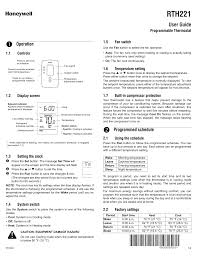 Honeywell Rth221b1000 Rth221 Owner S Manual Manualzz