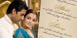 Check spelling or type a new query. Birthday Special Aishwarya Abhishek Bachchan S Wedding Card Was Very Special See Pics