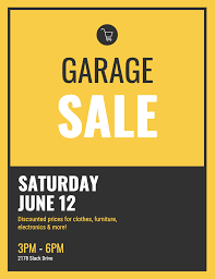 Garage Sale Event Poster Template Idea Event Poster Event Poster Template Garage Sales
