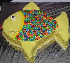 A traditional chiffon cake is kind of a cross between an oil cake and a sponge cake. Coolest Fish Birthday Cakes Photo Gallery Fish Cake Birthday Cool Birthday Cakes Diy Birthday Cake