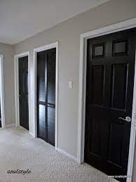 Black Interior Doors 3 And Benjamin Moore Revere Pewter Great Neutral Black Interior Doors Home Doors Interior