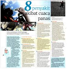 Tiada ulasan pada maksud kerisauan. 8 Penyakit Akibat Cuaca Panas Hospital Pengajar Universiti Putra Malaysia