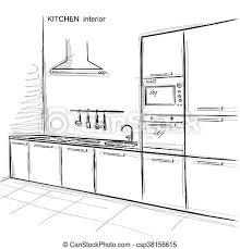 Check spelling or type a new query. Kitchen Interior Room Vector Sketchy Illustration On White Kitchen Room Interior Vector Sketchy Illustration Isolated On Canstock