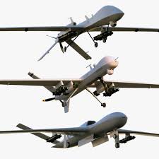 3ds Max Unmanned General Atomics 3d Model Military Drone Drone Unmanned Aerial Vehicle
