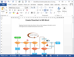 Flow Chart In Ms Word 2016 Flow Chart Ms Word 2003 Fresh
