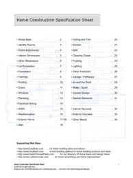 Collection of most popular forms in a given sphere. Home Construction Specification Sheet Home Construction Specification Sheet Pdf Pdf4pro