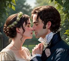 Mr. Darcy and Elizabeth in Pride and Prejudice