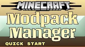 Modpack manager is a standalone java application for minecraft which allows you to install, create, and update modpacks. Modpack Manager For Minecraft Quick Start How To Install And Update Mods Discontinued Youtube