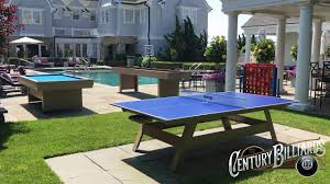 An outdoor ping pong table makes up for a perfect choice, guaranteeing you delightful playtime every time. Ping Pong Tables Century Billiards