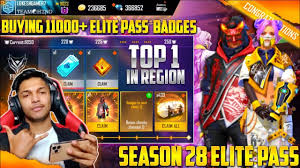 Here players can buy various gun skins to adjust their gameplay experience and can gain decent advantages during fights with enemies. Buying 11000 Badges In Season 28 Elite Pass And I Got 500 Magic Cube Create At Garena Free Fire Youtube