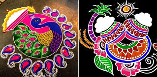 30 Best Pongal Kolam 2020 And Sankaranthi Rangoli Designs In 2020 Rangoli Designs Rangoli Designs For Competition Rangoli Designs With Dots