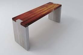 Attaching Wood To Concrete Nice Attacing Concrete Furniture Concrete Wood Yard Furniture Plans