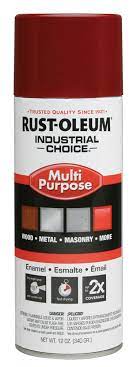 Rust Oleum 1664830 Industrial Choice Spray Paint Cherry Red 12 Oz