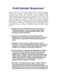 J a b a t a n : Profil Sekolah Berprestasi