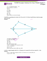 8 is geometric mean of 2 and 32. Ncert Exemplar Class 9 Mathematics Chapter 7 Triangles Download Free Pdf