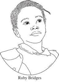 Make a fun coloring book out of family photos wi. Ruby Bridges Coloring Pages Learny Kids
