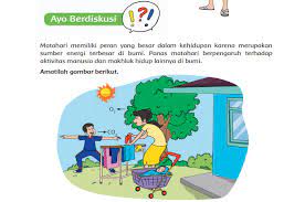 Panas matahari berpengaruh terhadap aktivitas manusia dan makhluk hidup lainnya di bumi. Kunci Jawaban Halaman 2 Tema 2 Kelas 4 Sd Mi Pembelajaran 1 Subtema 1 Buku Tematik Kemendikbud Jatim Network