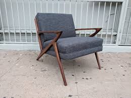 Collection of mid century danish modern lounge chairs from the 1920's, 1930's, 1940's, 1950's, 1960's, 1970's. Mid Century Selig Style Walnut Z Chair With Built In Cushions The Hunt Vintage