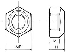 self locking nuts din980v iso7042 all metal prevailing