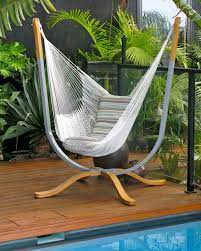 You can use hammocks with stands indoor and out, and they provide a great alternative to typical outdoor furniture you may be used to. Compact Indoor Hammock Stand How To Make Indoor Hammock Stand Without Any Professional Help Interior Indoor Hammock Chair Hammock Chair Stand Diy Hammock