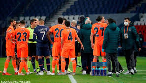 Breaking | psg vs istanbul basaksehir suspended following alleged instance of racism on the part of the 4th official towards the turkish side's assistant manager. Zs9eqhcgzzhi8m