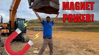 Magnet 🧲 on an excavator?? Hyundai