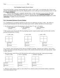 Practice problems in genetics plus solutions. Non Mendelian Genetics Practice Packet Answer Key Fill Online Printable Fillable Blank Pdffiller