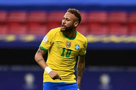 Brazil's neymar celebrates after scoring in the 2021 copa america opener against venezuela. N4dnp6 8gc1lym
