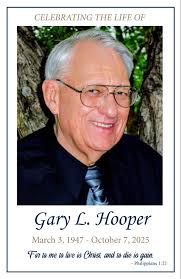 Gary Hooper Obituary October 7, 2025
