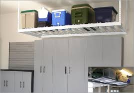 It's possible that when you store your car inside the amount of room you have for storage is limited at best. Overhead Racks Expand Garage Storage Space Tailored Living