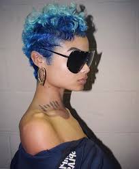Edgy Indialove Https Blackhairinformation Com Hairstyle Gallery Edgy Indialove Curly Pixie Haircuts Short Hair Styles Natural Hair Styles