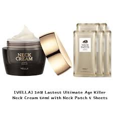 how to crocodile oil cream!! Vella Ultimate Age Killer Neck Cream 50ml Neck Patch 5 Sheets Shopee Malaysia