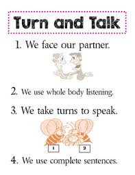 Turn And Talk Anchor Chart Worksheets Teaching Resources Tpt