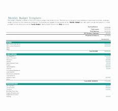 Excel Line Item Budget Template Awesome Monthly Expense