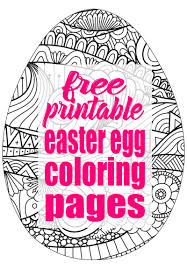 Coloring pages of animation movies, tv and animated books characters. Easter Egg Coloring Pages A Free Printable The Bold Abode