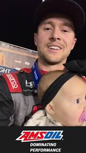 Logan Seavey WINS night 1 of Western World! He takes the @amsoilinc  Dominating Performance! 🏁🌵, Hear him and baby Lane react to the win!😊