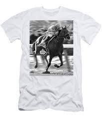 American Pharoah And Victor Espinoza Win The 2015 Belmont Stakes Mens T Shirt Athletic Fit