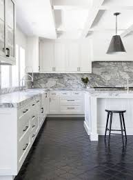 Black And White Marble Floor Kitchen Becki Owens Pros And Cons Kitchen Flooring Kitchen Flooring Kitchen Interior Kitchen Design