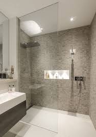 But when designing a small bathroom, consider a larger tile like the ones seen in this bathroom from audreycrispinteriors. Contemporary Small Shower Contemporary Small Bathroom Ideas Novocom Top