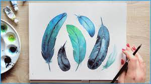 Check spelling or type a new query. Simple Watercolor Painting Ideas For Beginners How To Paint Feathers With Watercolors Wet In Wet Youtube