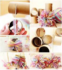99 Diy Ideen Fur Das Basteln Mit Klopapierrollen Klopapierrollen Basteln Basteln Mit Toilettenpapierrollen Bommel Machen