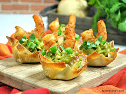 Healthier recipes, from the food and nutrition experts at eatingwell. Shrimp Avocado Wonton Cup Appetizer Recipe