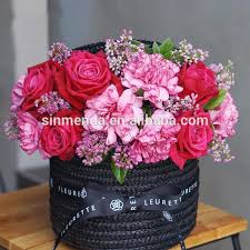 Source Wholesale New Arrival Woven Round Flower Hatbox Weave Round Flower Hat Box With Lid On M Alibaba Com Gift Box Design Hot Foil Stamping Box With Lid