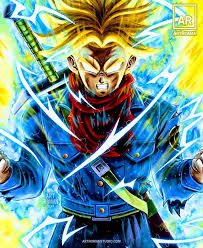 The legendary super saiyan, broly is also shown to harness the original super saiyan transformation, which is what he uses in bojack unbound and dragon ball z episode 139, a human is seen with a shirt that has 'the super saiyan' written on it. Super Saiyan Dragon Ball Z Trunks Drawing Novocom Top