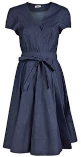 L Agence Blue Denim Wrap Dress Fashion Pretty Dresses Denim Fashion